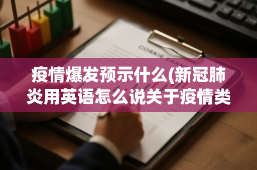 疫情爆发预示什么(新冠肺炎用英语怎么说关于疫情类的英语表达你会吗)